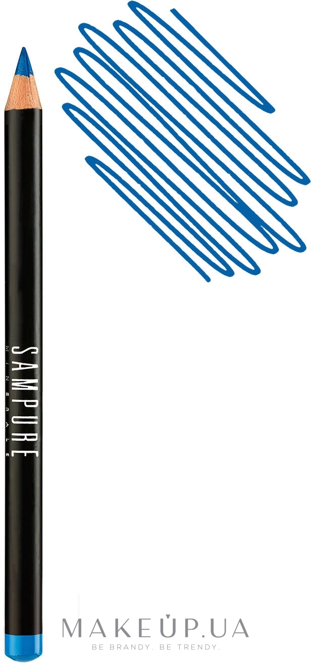 Олівець для очей - Sampure Minerals Eyeliner Pencil — фото Sea Blue