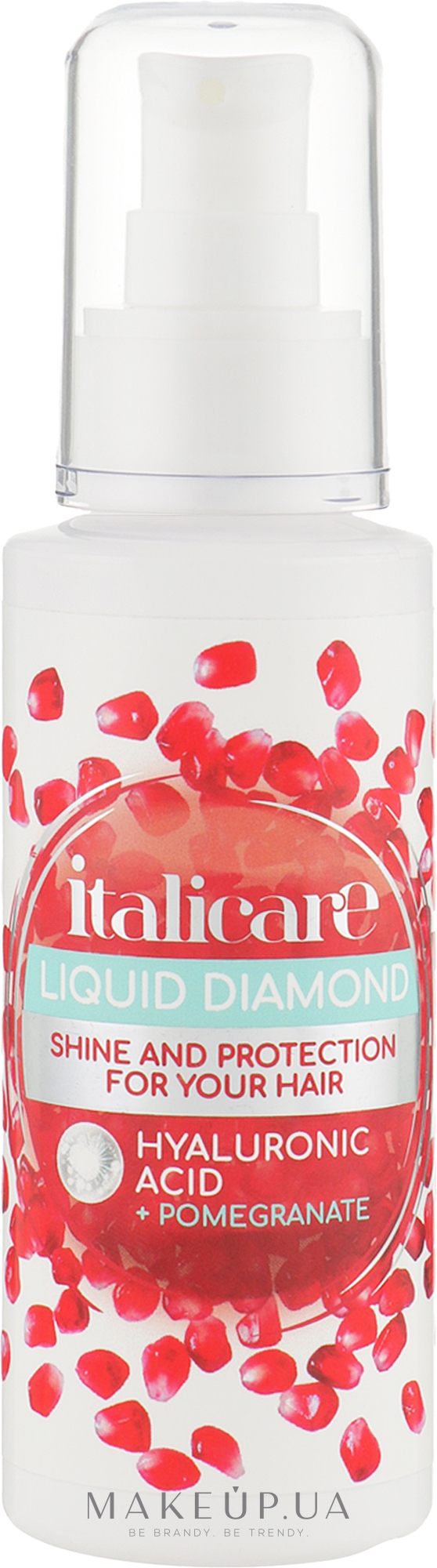 Жидкие кристаллы для блеска волос " Гранат" - Italicare Liquid Diamond — фото 100ml