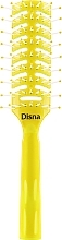 Духи, Парфюмерия, косметика Расческа для волос прямоугольная продувная, желтая - Disna Pharma