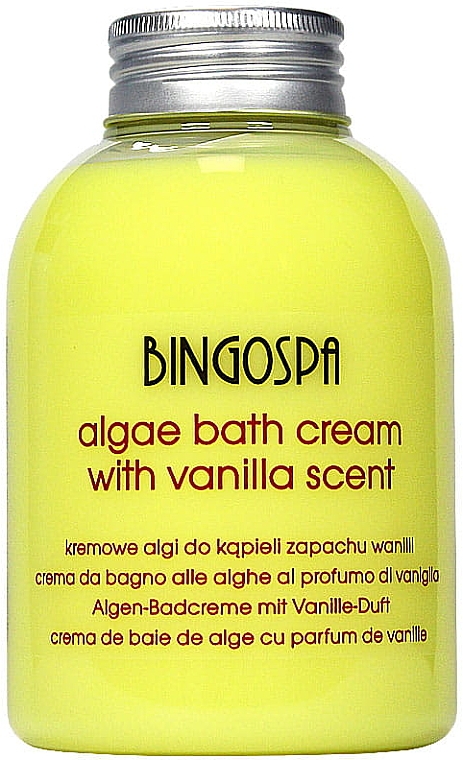 Пена для ванн на водорослях с ароматом ванили - BingoSpa Creamy Algae Bath — фото N1