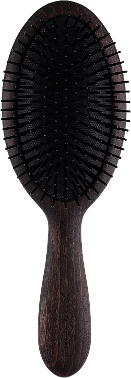 Овальна велика щітка для волосся з дерева бубінга - Janeke Bobinga Wood Classic Hairbrush — фото N1