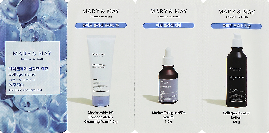 Набір - Mary & May Clean Skin Care Gift Set (f/toner/120ml + f/lot/120ml) — фото N5