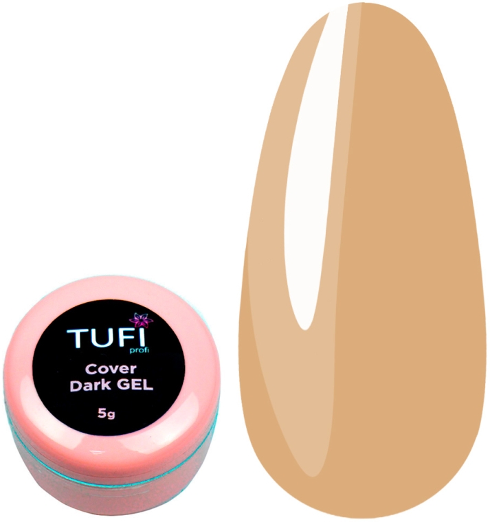 Гель для наращивания "Cover Dark" - Tufi Profi UV Gel