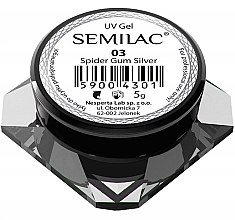 Парфумерія, косметика Гель для дизайну нігтів "Павутинка" - Semilac Spider Gum UV Gel