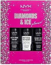 Духи, Парфюмерия, косметика Набор - NYX Professional Makeup Diamonds & Ice Please Setting (face/spray/3x18ml)