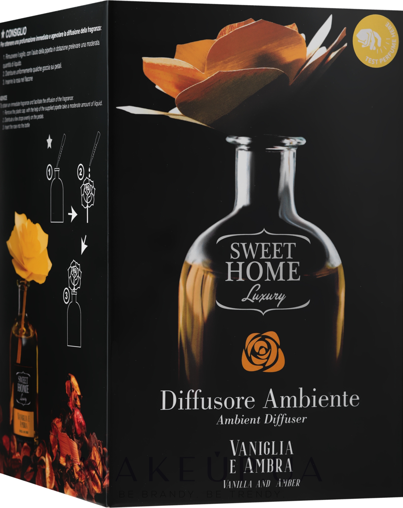 Аромадиффузор - Sweet Home Collection Luxury Profumatore Ambiente Vaniglia E Ambra — фото 250ml