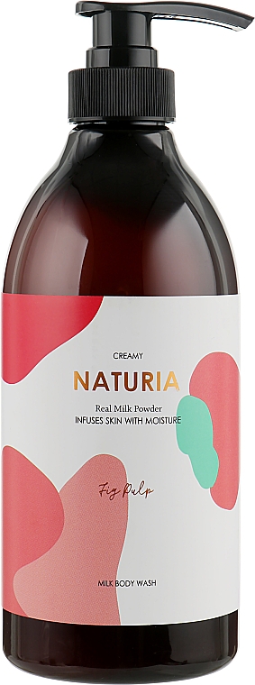 Гель для душу "Інжир" - Naturia Creamy Milk Body Wash Fig Pulp — фото N1