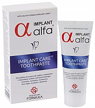 Зубна паста для імплантів - Alfa Implant Care Toothpaste — фото N1