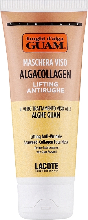 Лифтинг-маска для лица с противовозрастным действием - Guam Algacollagen Lifting Anti-Wrinkle Seaweed-Collagen Face Mask — фото N1