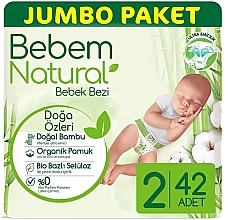 Парфумерія, косметика Підгузки Natural 2 Mini, 3-6 кг, 42 шт. - Bebem