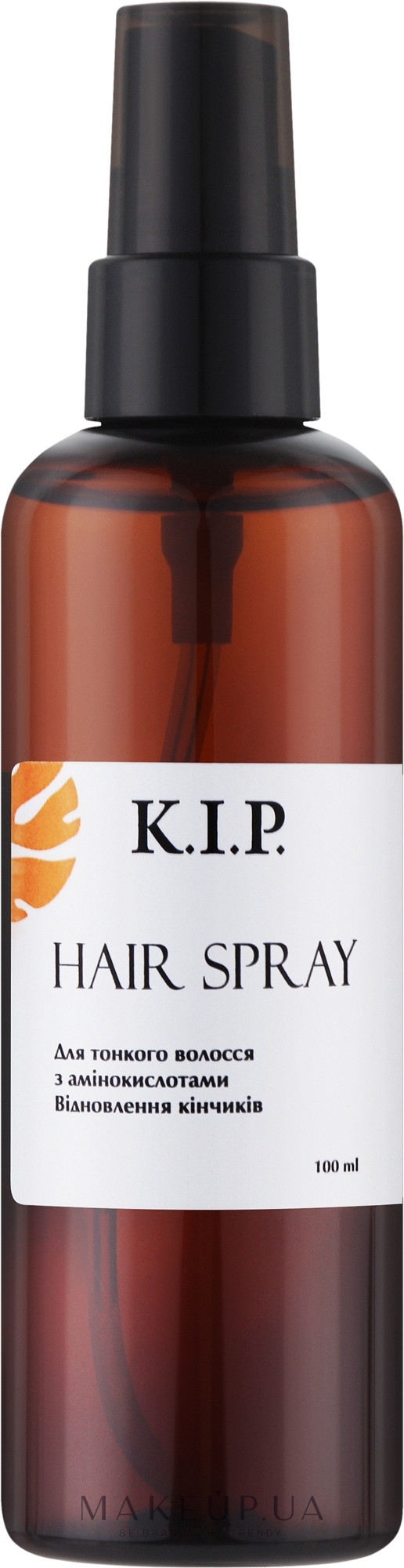 Спрей с аминокислотами для тонких волос "Восстановление" - K.I.P. Hair Spray — фото 100ml