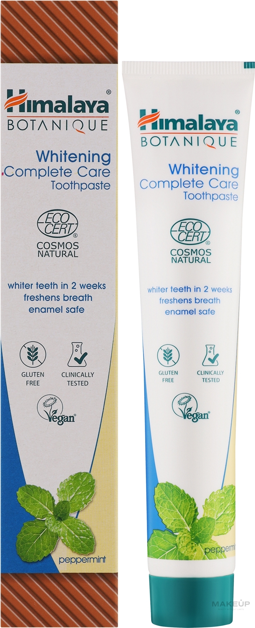 Органічна відбілювальна зубна паста з м'ятою - Himalaya Herbals Whitening Complete Care Toothpaste Simply Mint — фото 75ml