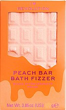 Бомбочка для ванны - I Heart Revolution Chocolate Bar Bath Fizzer "Peach" — фото N1