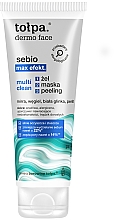 Парфумерія, косметика Гель для вмивання 3 в 1 - Tolpa Dermo Face Multi Clean: Gel, Peeling, Mask