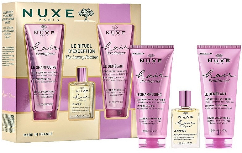 Набір - Nuxe Hair Prodigieux The Luxury Routine (shm/200ml + h/cond/200ml + h/mask/30ml) — фото N2