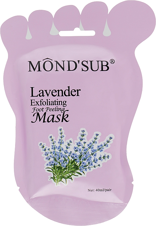 Отшелушивающая маска-пилинг для ног с экстрактом лаванды - Mond'Sub Lavender Exfoliating Foot Peeling Mask