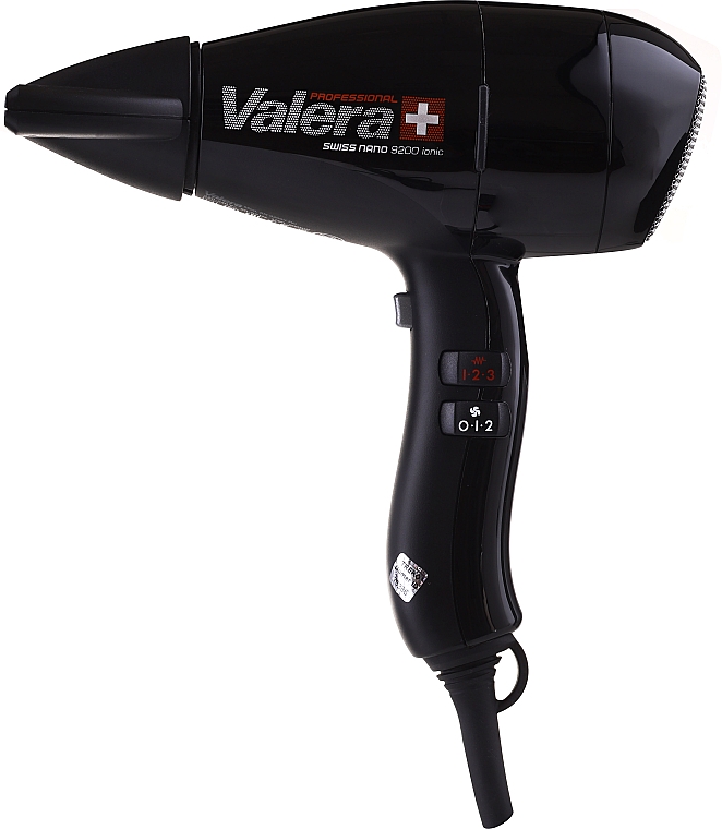 Фен для волосся, чорний - Valera Swiss Nano 9200 Ionic Rotocord — фото N1