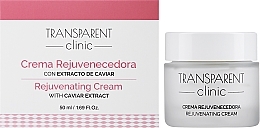 Омолоджувальний крем для обличчя з екстрактом ікри - Transparent Clinic Crema Rejuvenecedora — фото N2