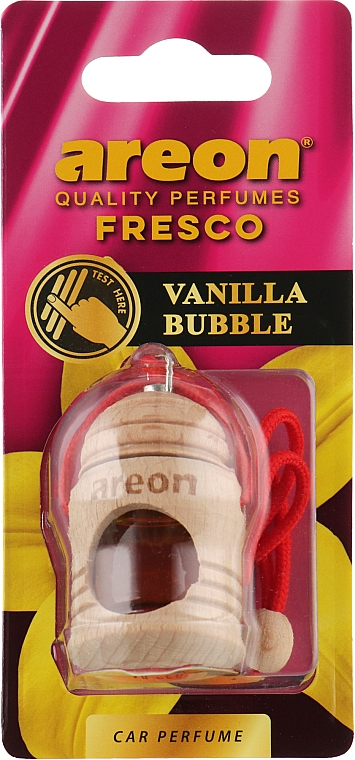 Ароматизатор для авто "Ваніль-жуйка" - Areon Fresco Vanilla Bubble — фото N1