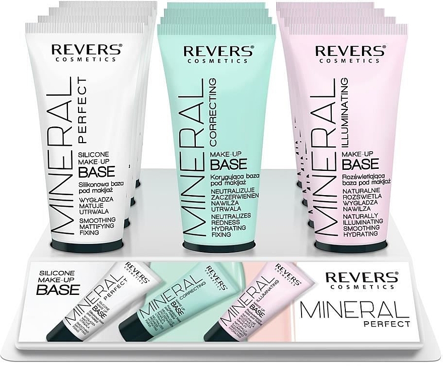 Набор - Revers Cosmetics Mineral Perfect Set (base/30 ml*12) — фото N1