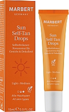 Краплі-концентрат для автозасмаги обличчя й зони декольте - Marbert Sun Self-Tan Drops Llight-Medium — фото N2