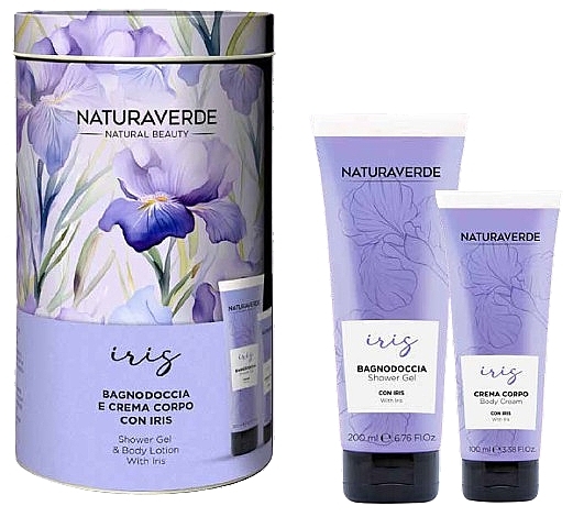 Набор - Naturaverde Iris (sh/gel/200ml + b/cr/100ml) — фото N1