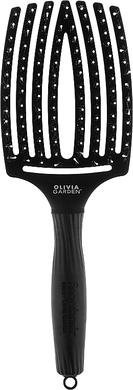 Масажна комбінована щітка, велика - Olivia Garden Finger Brush Combo Large — фото N1