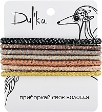 Набор разноцветных резинок для волос UH717769, 7 шт - Dulka — фото N1