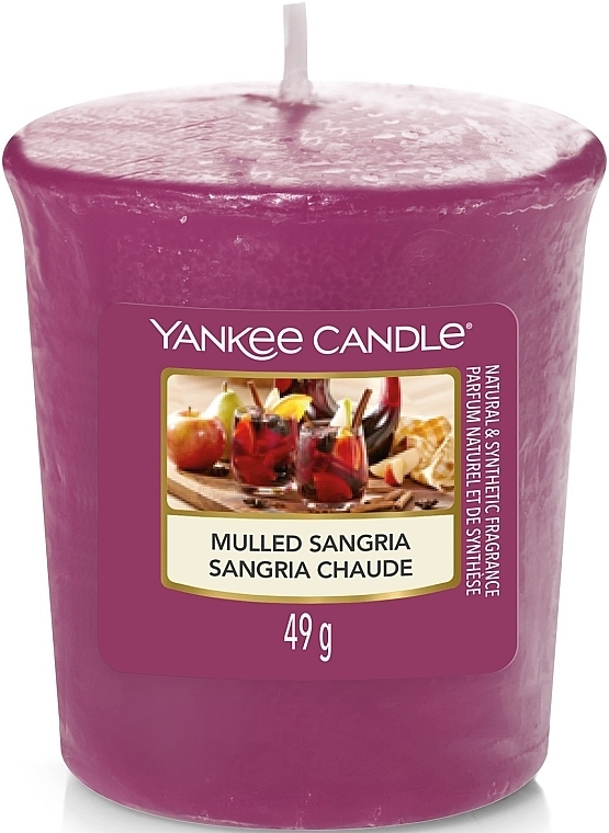 Ароматическая свеча - Yankee Candle Votive Mulled Sangria — фото N1