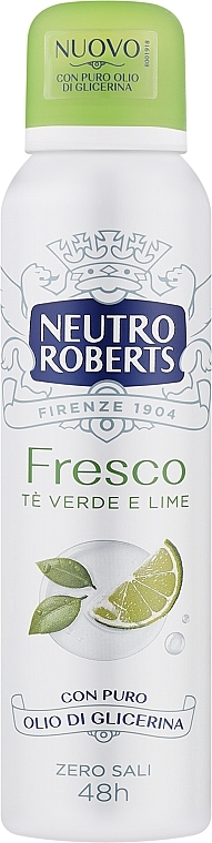 Дезодорант-спрей "Зеленый чай и лайм" - Neutro Roberts 48H Deo Spray  — фото N1