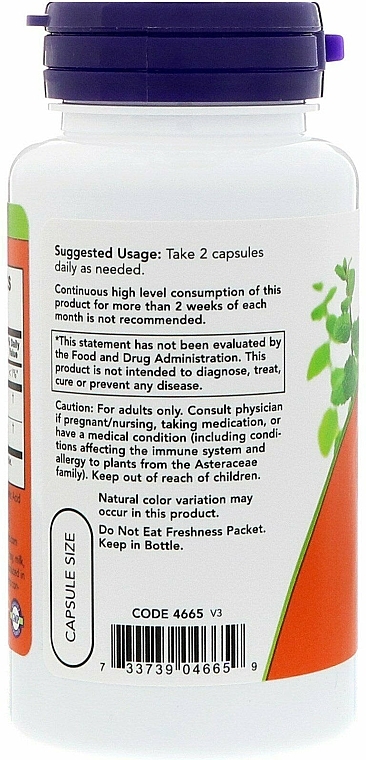 Капсулы "Эхинацея и желтокорень" - Now Foods Echinacea & Goldenseal Root — фото N3