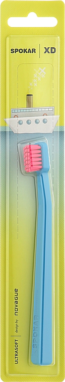 Зубная щетка "XD Ultrasoft", детская, сине-розовая - Spokar XD Ultrasoft — фото N1