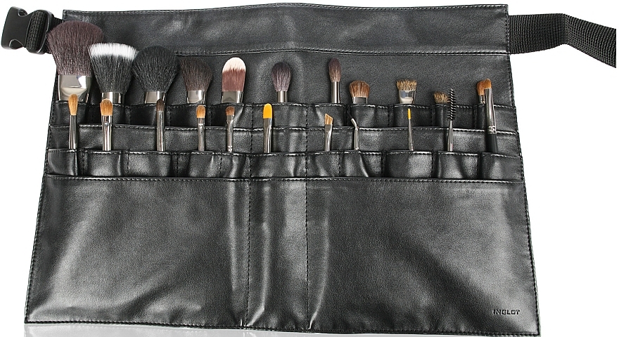 Пояс для візажиста синтетичний, чорний - Inglot Brush Belt S — фото N1