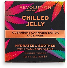 Маска для обличчя - Revolution Skincare Good Vibes Chilled Jelly Cannabis Sativa Overnight Mask — фото N2