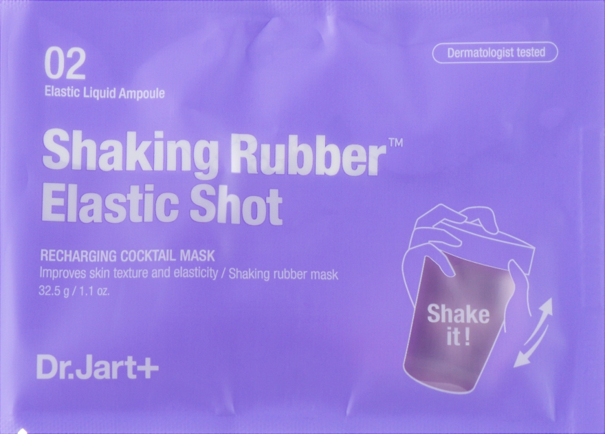 Маска-альгінатний коктейль "Ліфтинг & Пружність" - Dr.Jart+ Shake & Shot — фото N4