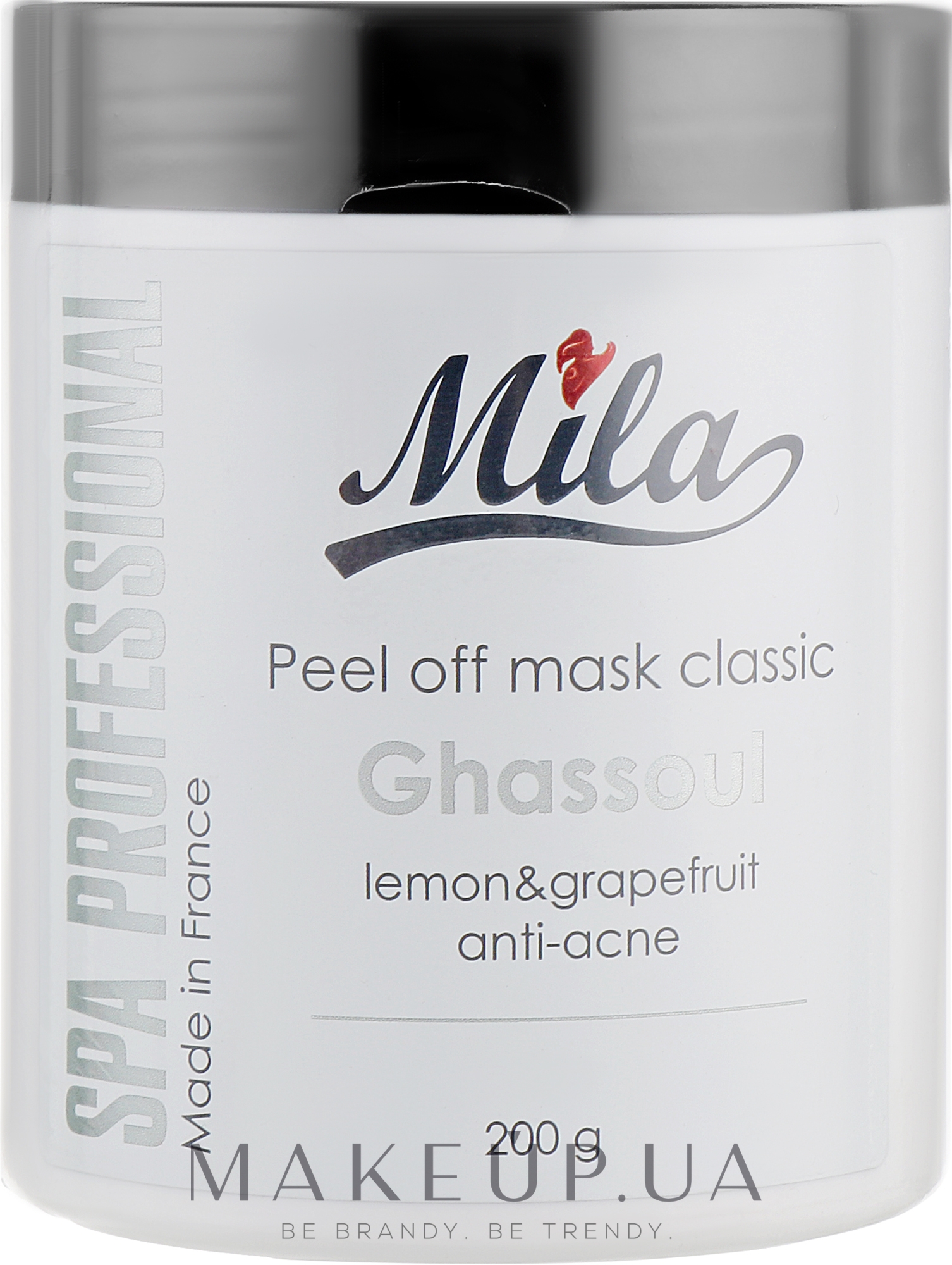 Маска альгінатна класична порошкова "Глина гасуль" - Mila Mask Peel Off Ghassoul — фото 200g