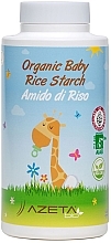 Органическая детская пудра для ванны с рисовым крахмалом - Azeta Bio Organic Baby Rice Starch  — фото N2
