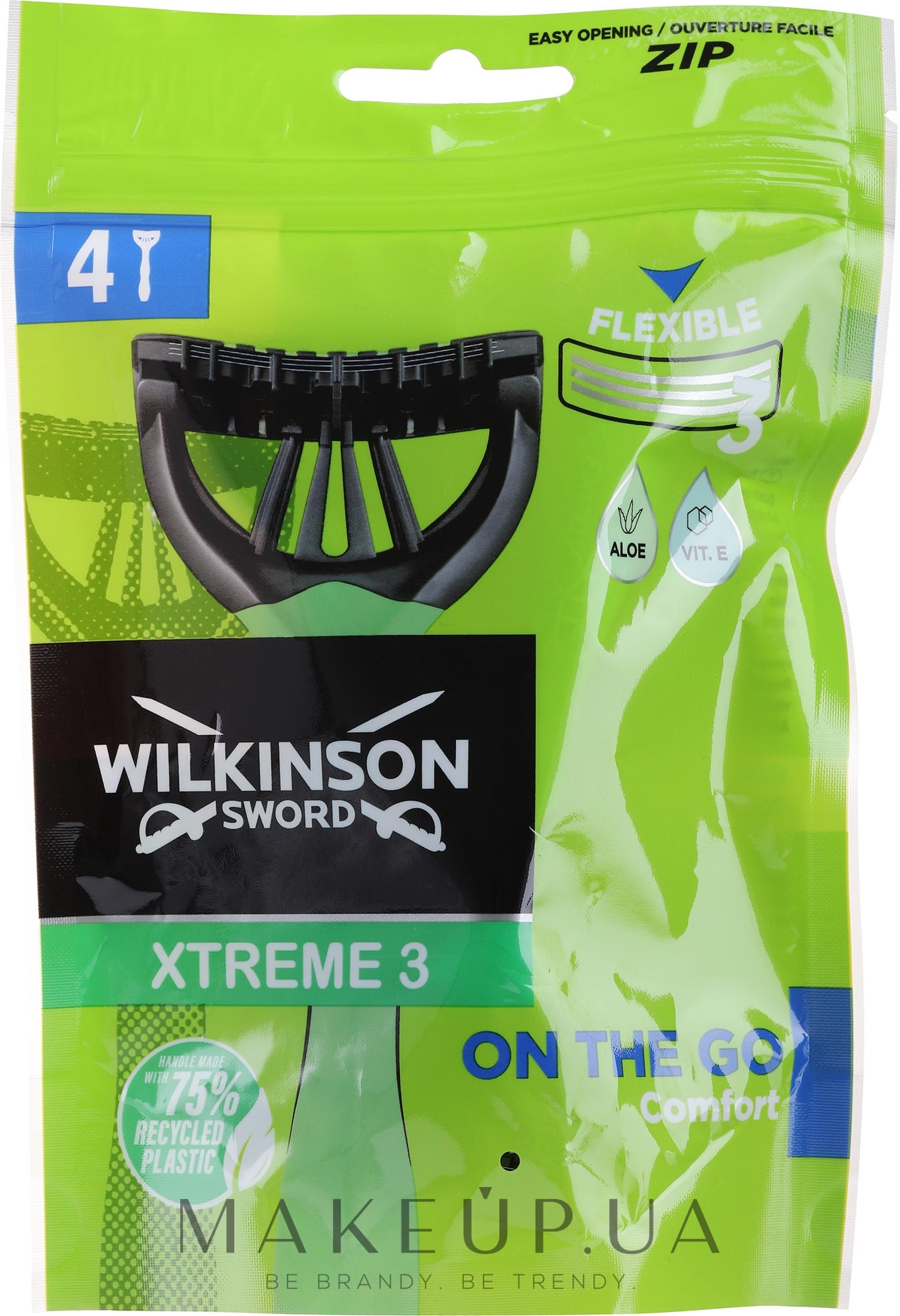 Одноразові станки для гоління - Wilkinson Sword Xtreme 3 Duo Comfort — фото 4шт