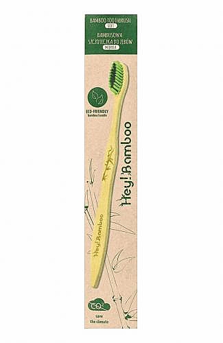 Бамбукова зубна щітка, м'яка - Hey! Bamboo Bamboo Toothbrush Soft