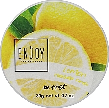 Парфумерія, косметика Фруктова масажна свічка "Лимон" - Enjoy Professional Be First Massage Candle Lemon