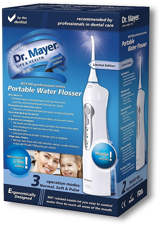 Ирригатор WT3100 - Dr. Mayer Portable Water Flosser — фото N2