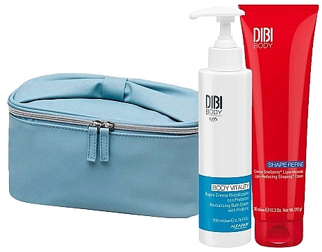 Набор - Dibi Milano Shape Refine My Remodeling Beauty Bag Kit (sh/cr/200 ml + body/cr/300 ml + pouch) — фото N1