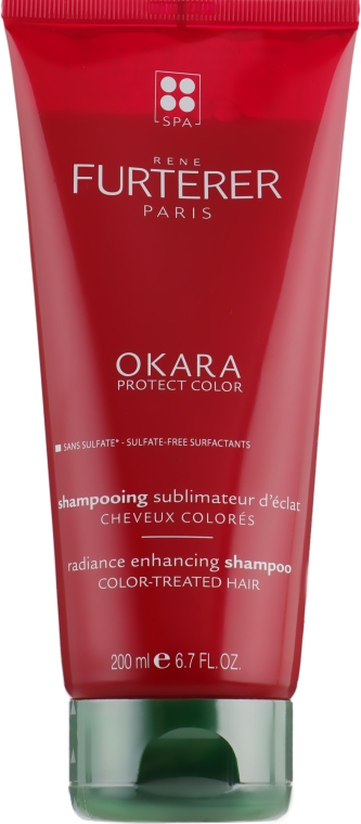 Защитный шампунь придающий блеск - Rene Furterer Okara Sublimateur Protect Color Shampoo — фото N1