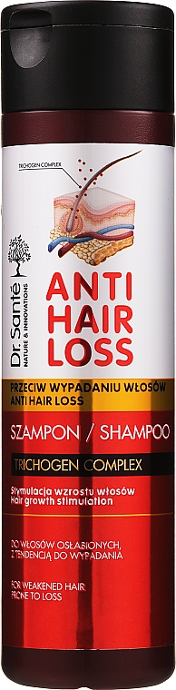 Шампунь для ослабленных и склонных к выпадению волос - Dr. Sante Anti Hair Loss Shampoo — фото N6