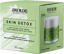 УЦЕНКА Матирующий крем для комбинированной и жирной кожи - Joko Blend Skin Detox Mattifying Face Cream * — фото N2