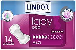 Прокладки, 14 шт. - Hartmann Lindor Lady Pad Maxi — фото N1