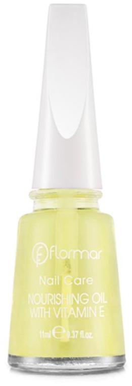 Масло для кутикулы и роста ногтей - Flormar Nail Care Nourishing Oil With Vitamin E — фото N2