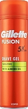 Гель для бритья для чувствительной кожи с миндальным маслом - Gillette Fusion Shave Gel Sensitive With Almond Oil — фото N8