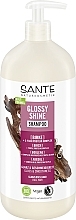 БІО-Шампунь для блиску волосся з Протеїновим комплексом та Березовим листям - Sante Glossy Shine Shampoo — фото N3