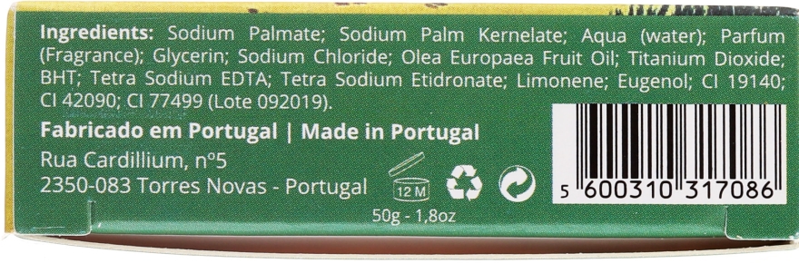 Натуральное мыло "Эвкалипт", фольклор - Essencias De Portugal Senses Eucalyptus Soap — фото N3